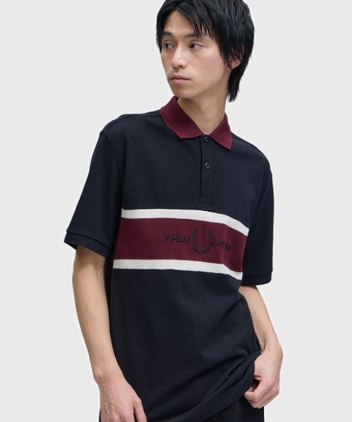 Embroidered Panel Polo Shirt / футболка‑поло с вышитой панелью