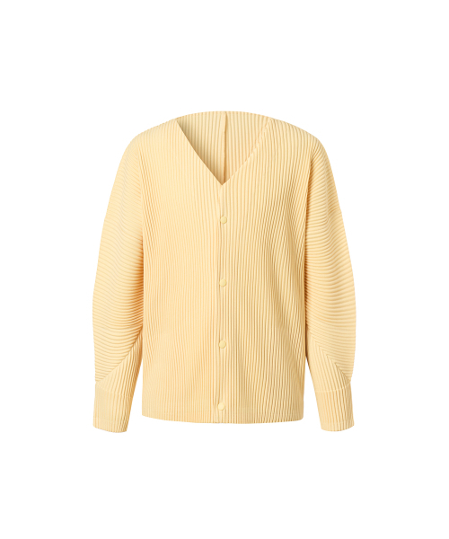 [совместно] V‑neck длинный рукав приталенный кардиган (светло‑серый)
