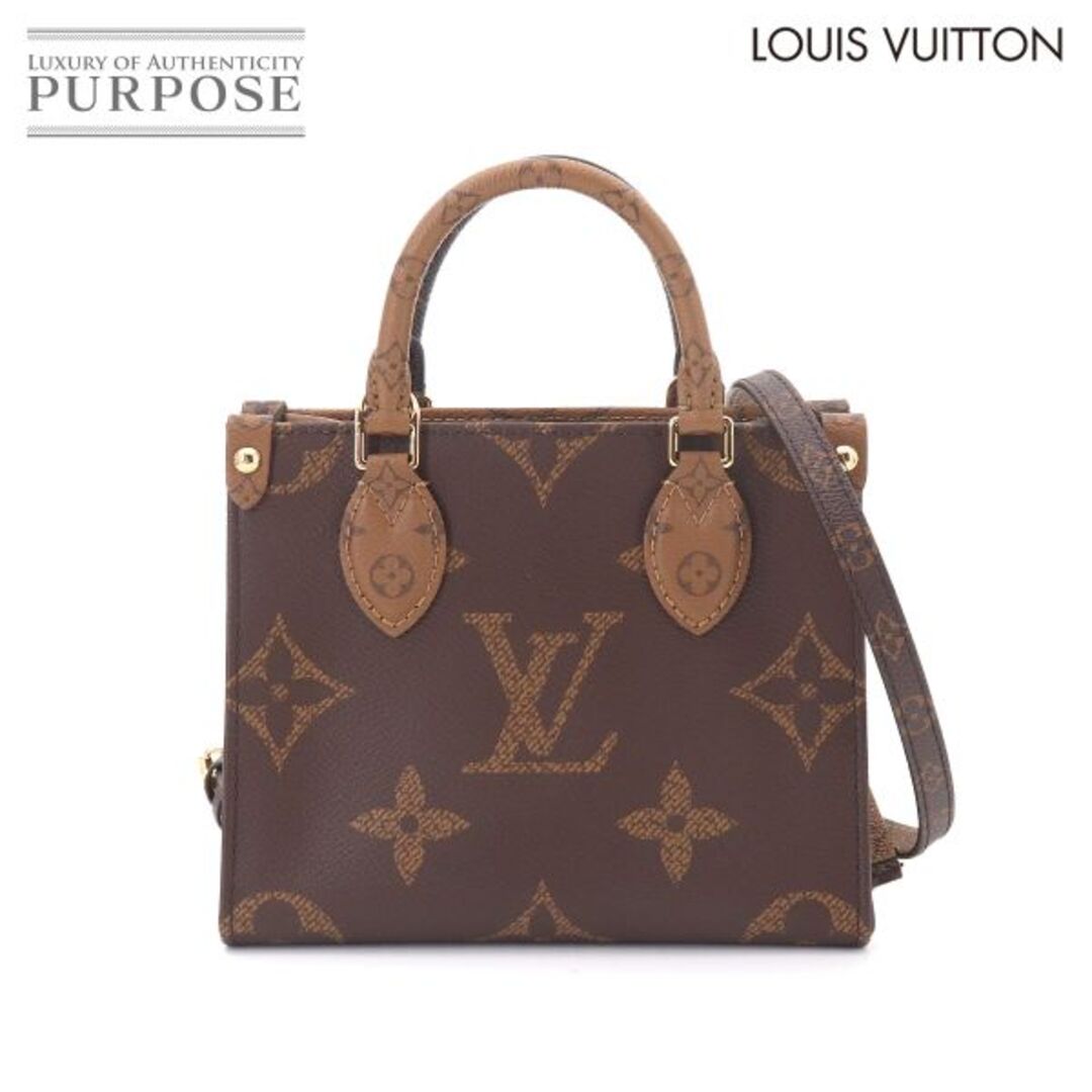 Louis Vuitton Monogram Giant Reverse OnTheGo BB — неиспользованная, высокая оценка, 2‑способная сумка‑тоут/плечевая 90318847