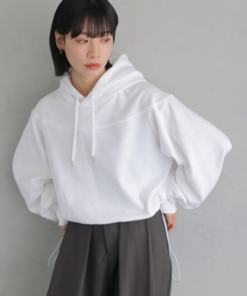 [cheriella] DRAWSTRING SWITCH SHORT HOODIE — короткое худи с кулиской и заменяемой шорт-деталью