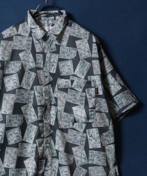 Total Pattern Print Oversized Shirt — рубашка оверсайз с полным принтом