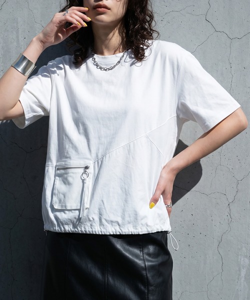 Футболка с джипер-покетом из альтернативного материала (Japan pocket T-shirt)