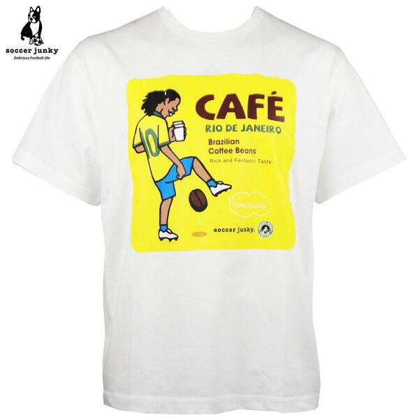 soccer junky премиум футболка S/S CAFE RIO DE JANEIR Jerry jr26c30 — коллаборация, белая с коротким рукавом