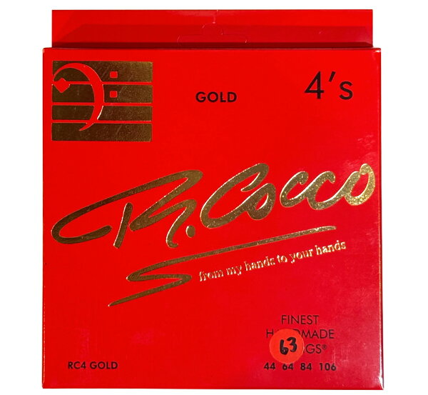 R. Cocco RC 4GOLD (.044-.106) — струнный набор для баса Ричард Кокко