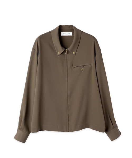 Dry Stretch Cloth рубашка‑застёжка с нагрудным карманом на молнии