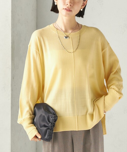 Моющаяся вручную блуза Wool Double Cuffs Night Plue Over‑top