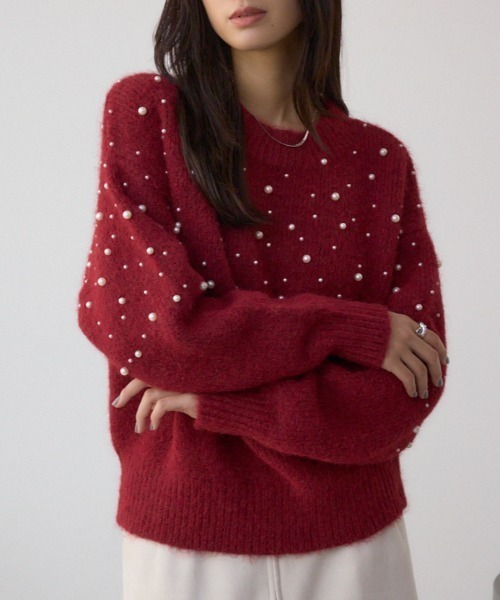 Парный бижутерный топ (Pearl bijou unit tops)