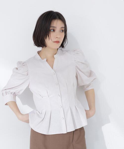 ◇ Stripe peplum blouse — блуза в полоску с баской