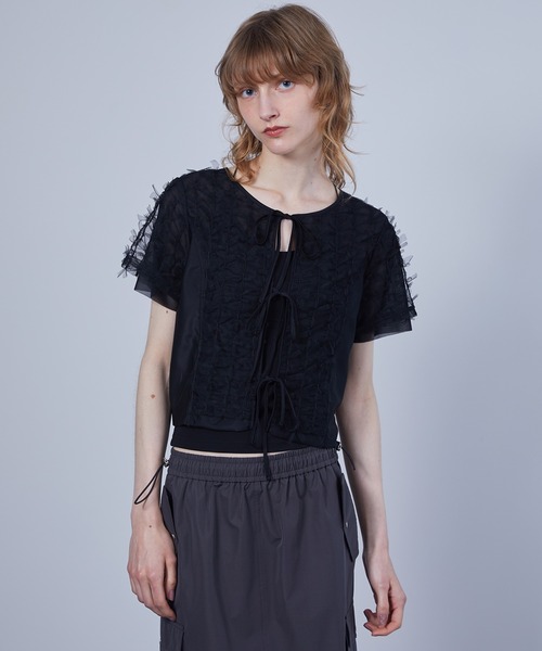 ELOOPS Ribon Lace T‑tops — кружевной топ‑карсет (ELOOPS)