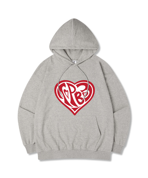 Heart Attack Oversize Fleece Sweet Shirt — флисовая оверсайз‑толстовка