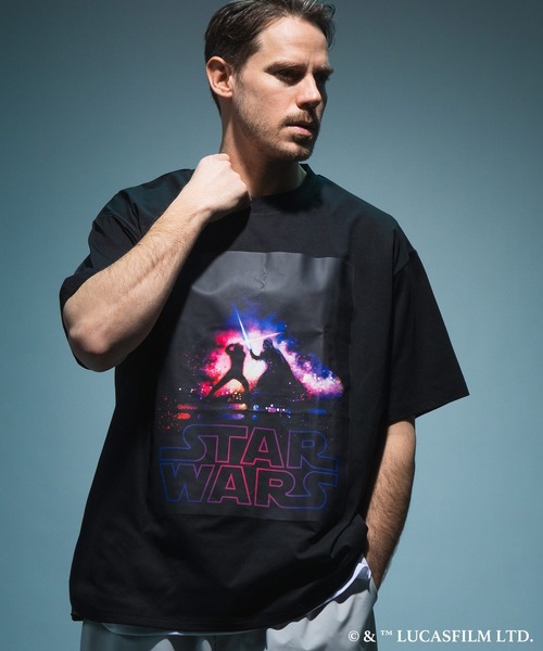 STAR WARS футболка с принтом (короткий рукав), большой размер, дизайн «Мандалорец»/«Грогу», юбилейный официальный дизайн