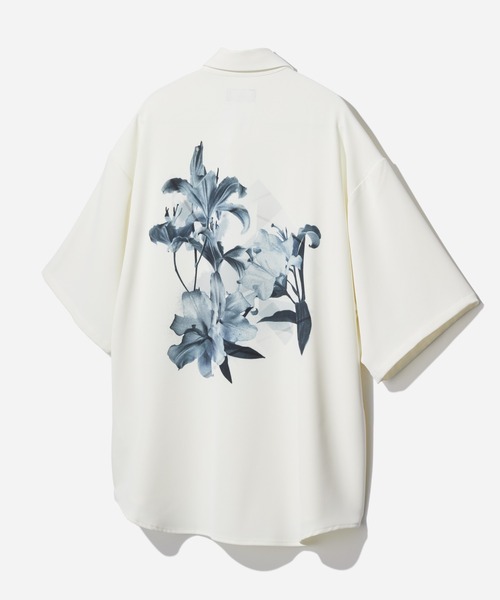 Flower coral back print принт‑футболка (HARE)