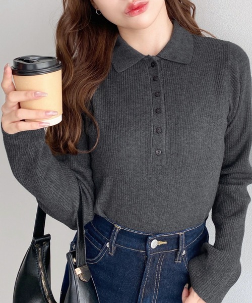 Polo knit pullover — трикотажный пуловер поло