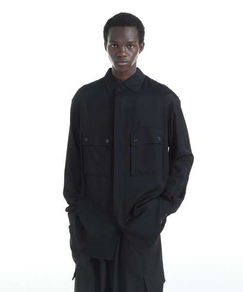 Y-3 рубашка из вискозы твилл