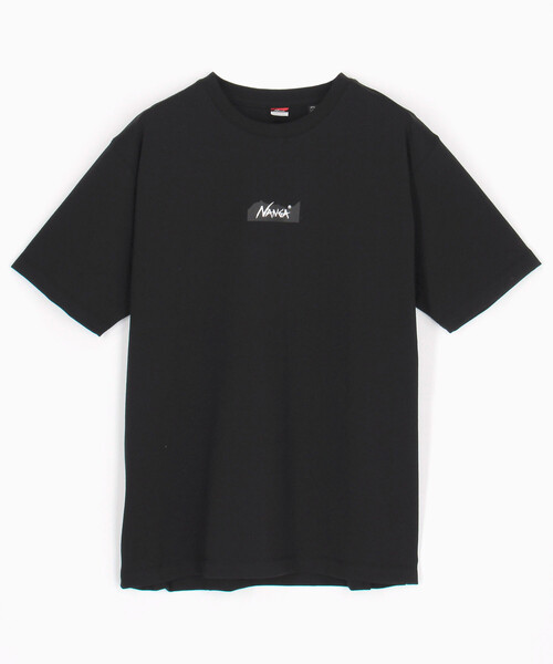 NANGA ECO HYBRID Mountain Logo T‑shirt — футболка с логотипом ECO HYBRID