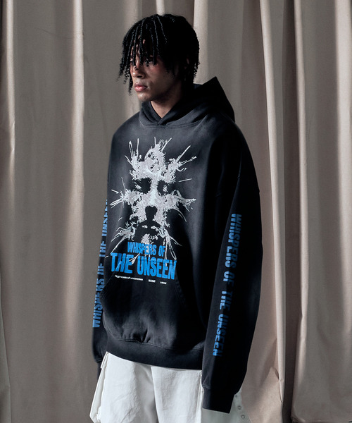 LIBERE / WHISPERS OF THE UNSEEN HOODIE — графический худи, принт «Unseen» (251249)