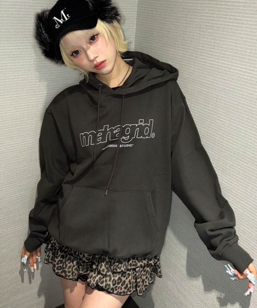 mahagrid THIRD LOGO HOODIE — худи с полноформатным логотипом, Surf Logo Pullover Parker
