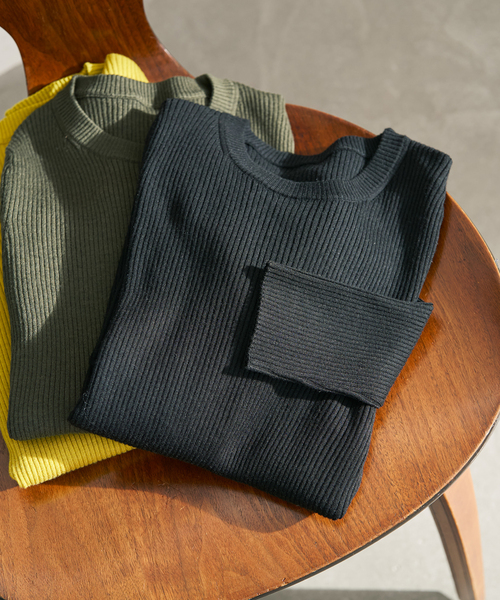 New color / добавлен: Woshable Cluneck rib knit T‑shirt (универсальная толстая футболка)