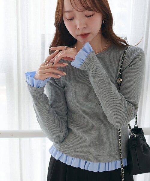 [WEB限定] Dooking Frill Henrietta T‑shirts — кружевная футболка с оборками