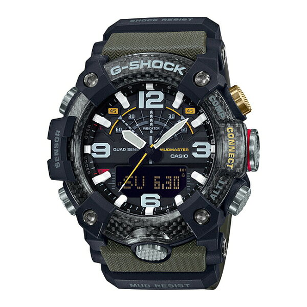 [Гарантия 10 лет] CASIO G-SHOCK Mud Master GG-B100-1A3 мужские часы Ana‑Digi Bluetooth, календарь, водонепроницаемые, черный