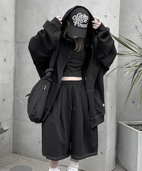 Out Stitch Over Zip Parka — парка с наружной прострочкой и молнией