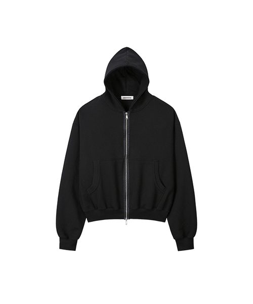 Vintage Big Logo Hood Zip‑UP (2WAY) — винтажная толстовка с большой надписью, молния, 2‑в‑1