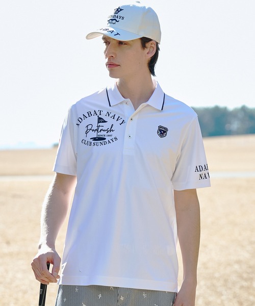ADABAT NAVY быстросохнущая/UV футболка-поло Canoco Golf, короткий рукав