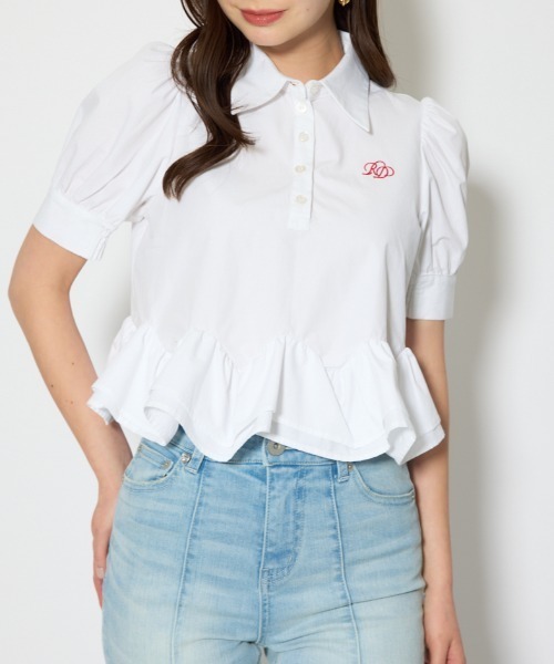 Bourieux frill hem blouse весна