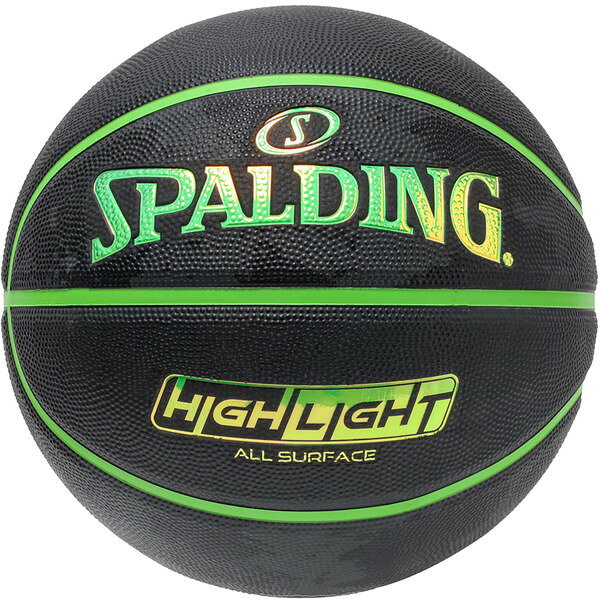 SPALDING баскетбольный мяч Highlight Green конкурсный мяч №7 85151J