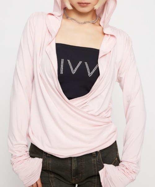 DRAPE HOODIE топс