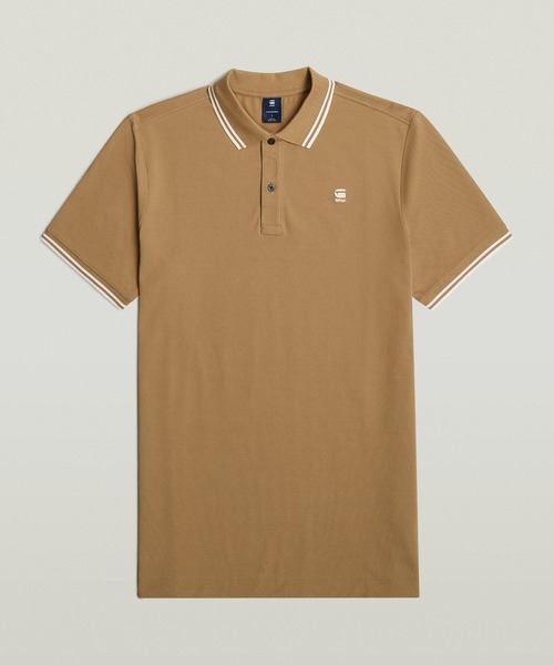 DUNDA Slim Stripe Polo — базовая рубашка‑поло в полоску