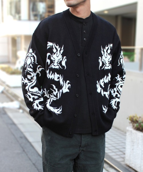 HUF Twin Dragon Cardigan — кардиган унисекс KN00466