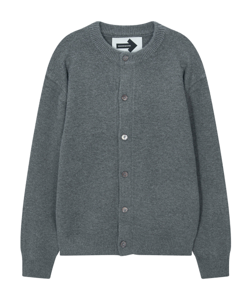Lound cardigan — вязаный кардиган с узором — gray