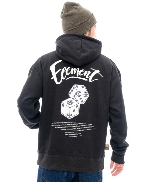 ELEMENT DICE HOOD — парка с капюшоном, подкладка с мехом, пуловер-парка