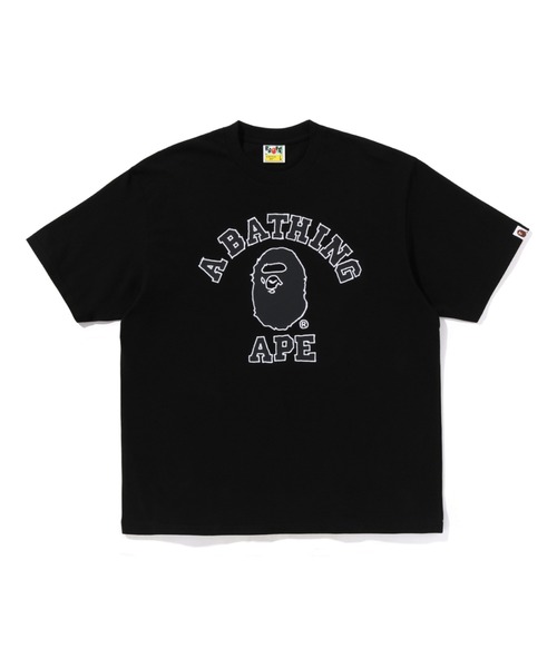Hand Drawn Outline College Relaxed Fit Tee — футболка в свободном стиле с колледжским принтом