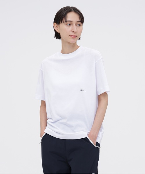 MHL. Utility Wear cotton‑polyester plain jersey top — джерси топ