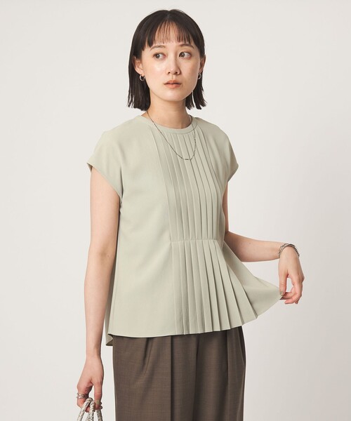 Pleats Kirkae French sleeve blouse