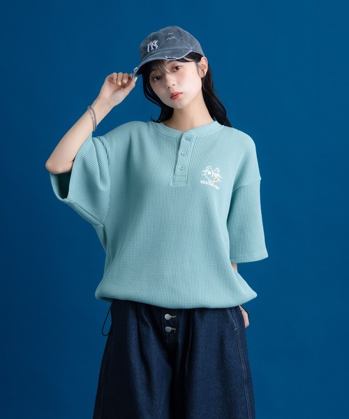 Henley Neck термальная футболка с кулиской на шее