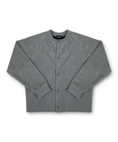 Corduroy Raglan Cardigan — вельветовый реглан‑кардиган (серый)