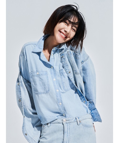 Shanbre — denim big shirt (джинсовая рубашка большого размера)