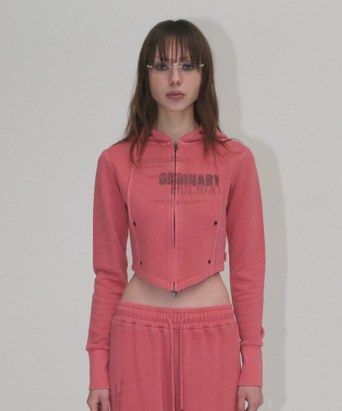 PIGMENT SLIM худи на молнии [RED]