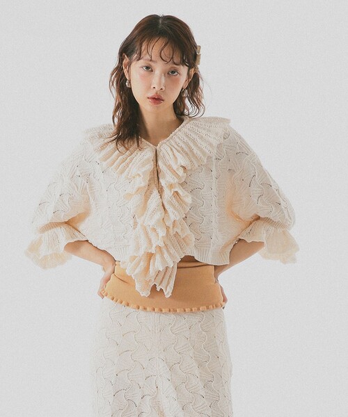 Айретт Frill knit — летняя трикотажная футболка с оборками
