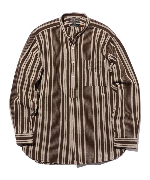 Band Pullover Indian Oxford Stripe — пуловер в полоску, индийский оксфорд