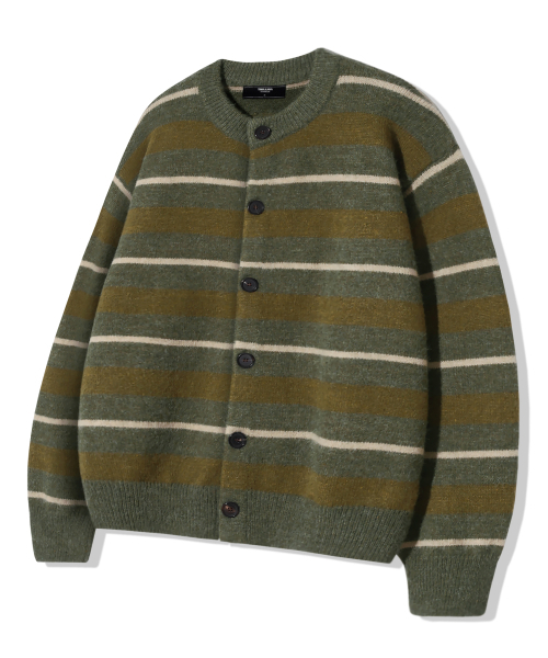 Woshable Hairlist Rip Button Cardigan Knit — кардиган с пуговицами, цвет кэрри