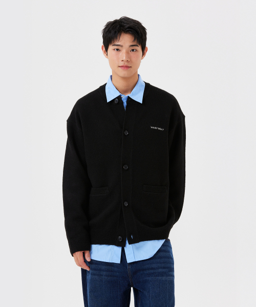 Typero Low‑neck Cardigan Black — тайпоро глоу‑нек кардиган чёрный