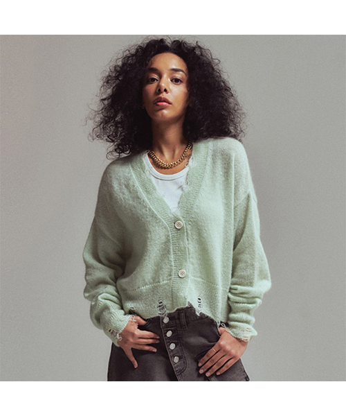 Glandar — укороченная куртка‑кардиган милитари (crop cardigan) миниатюрная