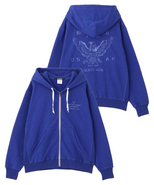 VINTAGE ZIP UP HOODIE / винтажная толстовка‑худи на молнии AVIREX