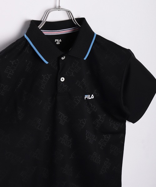 FILA Hanikamu Mesh поло с логотипом, короткий рукав, UV‑защита, быстро‑сохнущее