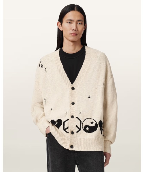 TABUA oversized жаккардовый кардиган TABUA — оверсайз