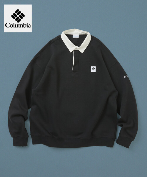 Columbia × FREAK'S STORE лимитированная коллекция вязаная куртка Windproof Ragby Shirt